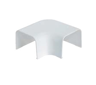 VECAMCO 9802-115-08 Curva plana para canal 90x65 blanco