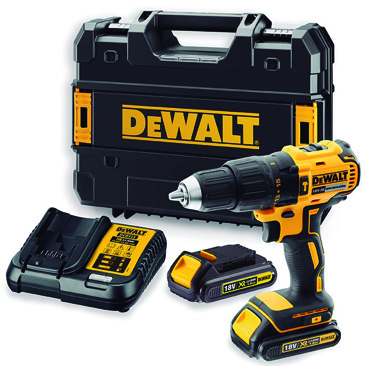 DEWALT DCD778S2T TALADRE PERCUTOR S.ESCOMBRETES XR 18V 13mm 1,5Ah 2 BAT.+ MALETI