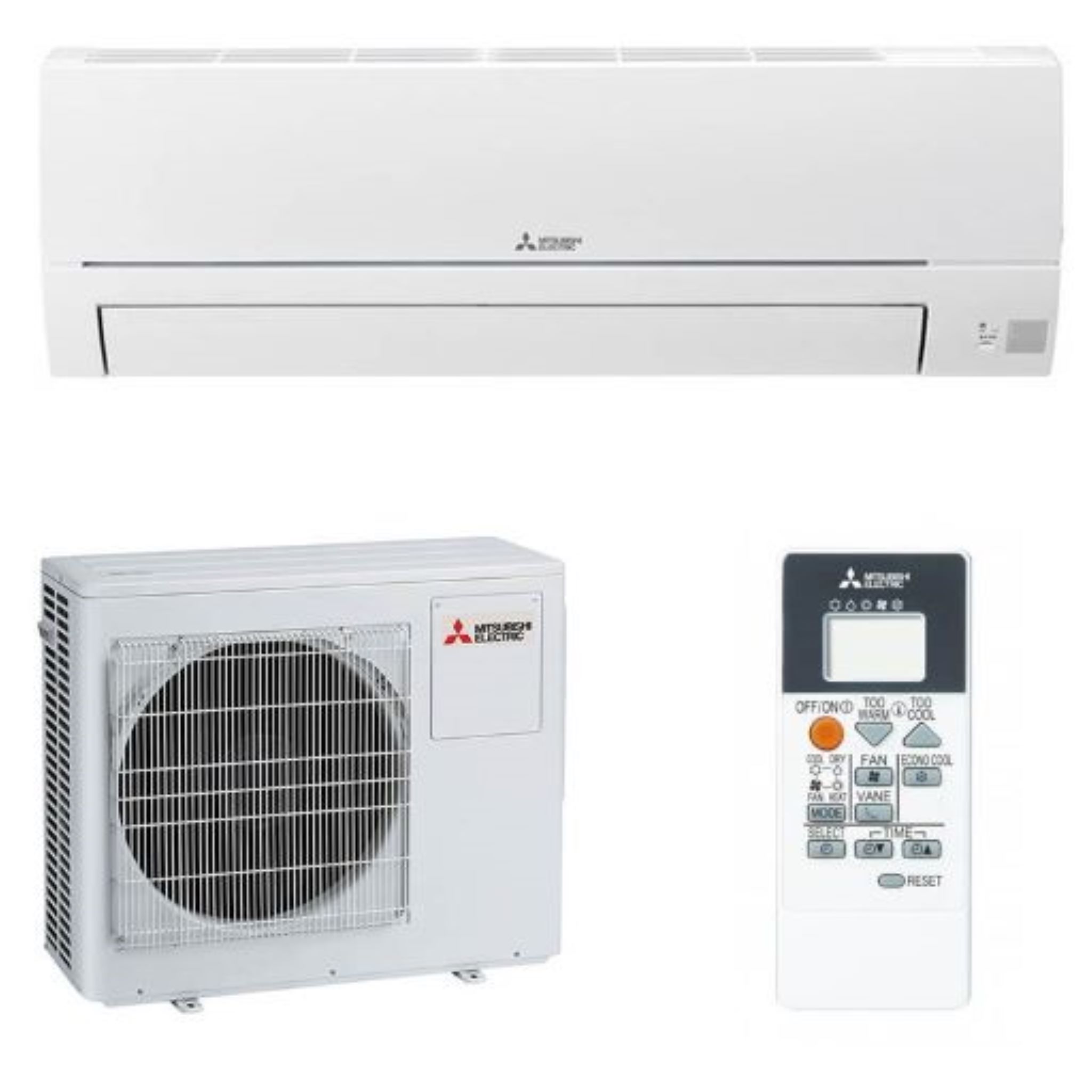 MITSUBISHI ELECTRIC MSZ-HR35VF(1x1) MITSUBISHI ELECTRIC A/C SPLIT PARET 1x1 3.4/3.6 KW (Ext. MUZ-HR35VF + Int. MSZ-HR35VF) R32